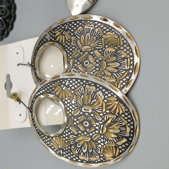 Mixed bag of vintage and boho earrings - Picture 3 of 10